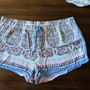 PJ Salvage Rayon Print Shorts -  size L